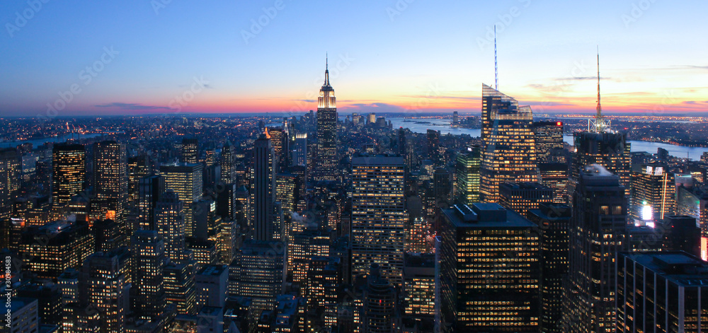 Naklejka premium New York Sunset