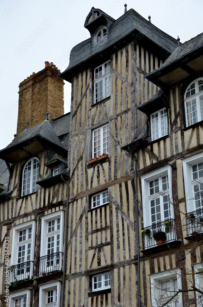 Maisons de la Place des Lices à Rennes