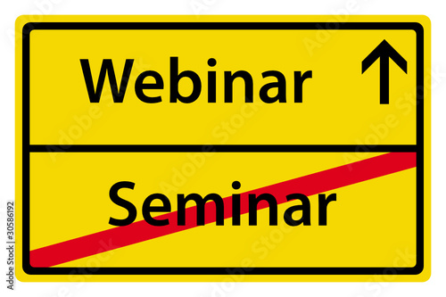 Webinar anstatt Seminar