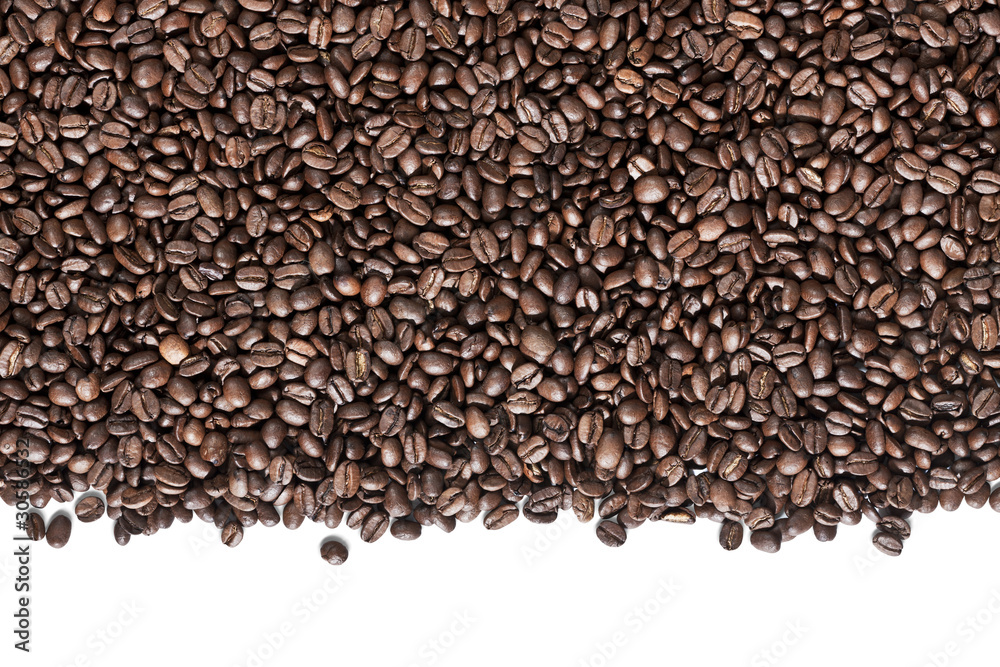 Coffee beans on white Background Coffee beans on white Background
