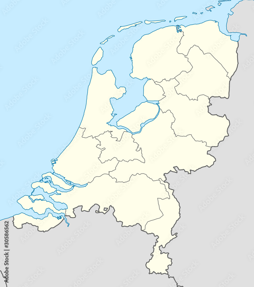 Obraz premium Netherlands map