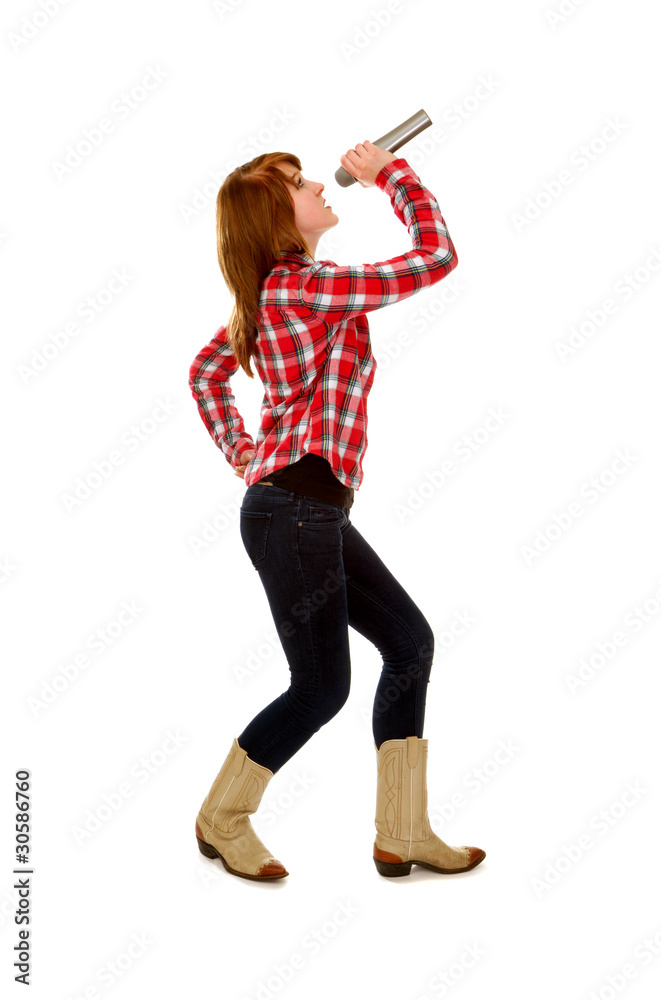 Female Country Western Singer Stock Photo Adobe Stock female-country-western-singer-stock-photo-adobe-stock