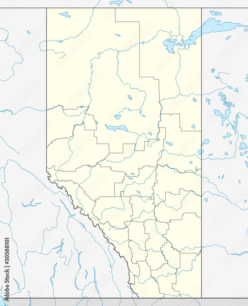Alberta province map