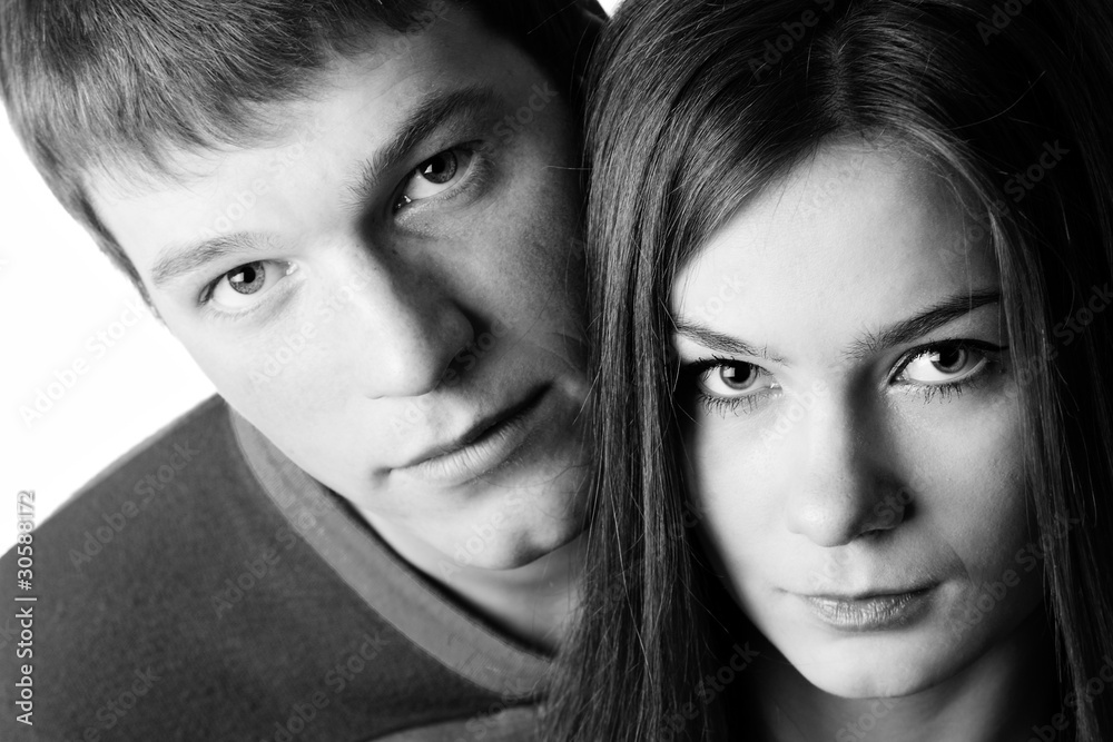 Portrait of a young couple Portrait of a young couple
