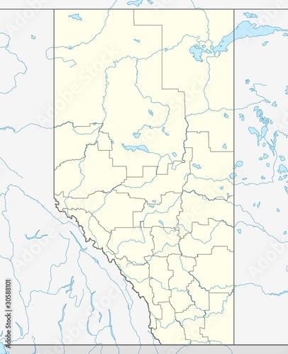 Alberta province map