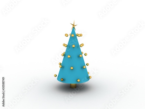 Wallpaper Mural Fashionable Christmas Tree Torontodigital.ca