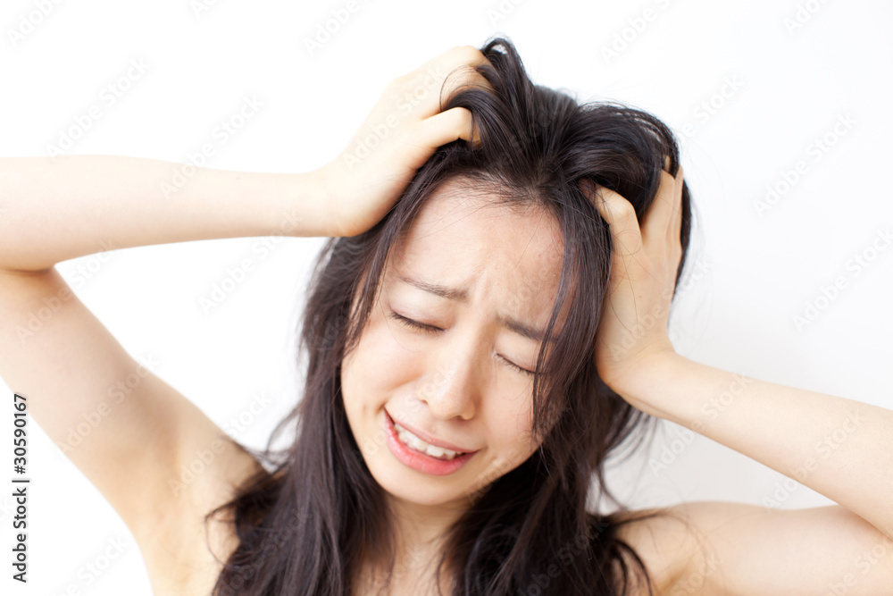 困っている女性 困っている女性