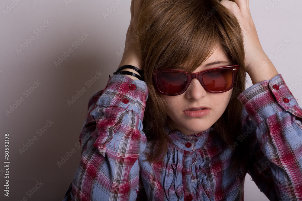 Naklejka premium Teens problem