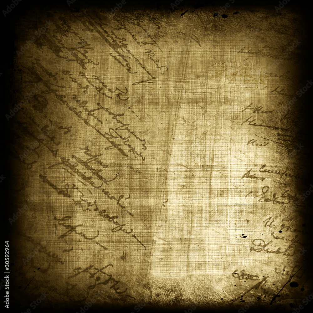 Fototapeta premium Old paper with calligraphy