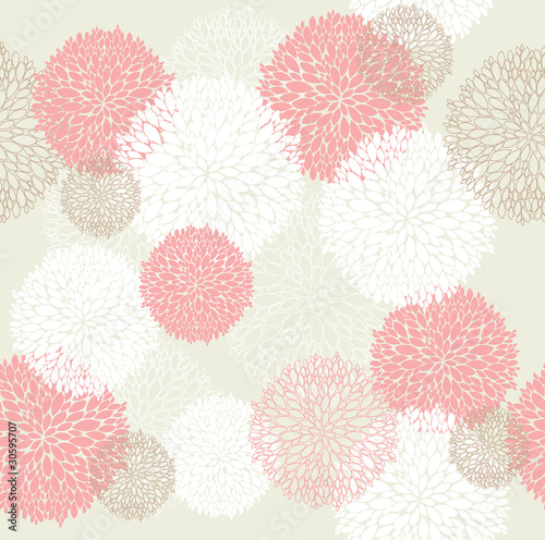 Seamless spring floral pattern © Dovikuu