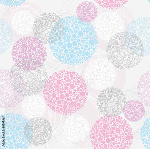 Abstract seamless circle pattern