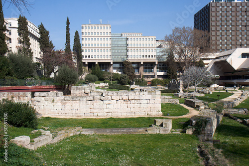 Jardin des vestiges à Marseille.