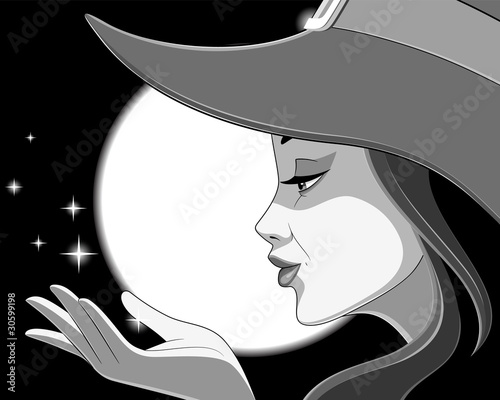 Fotografie Conjuring witch