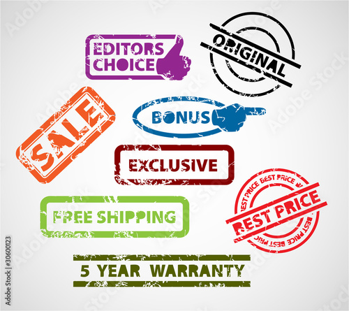 Set of stamps for your eshop