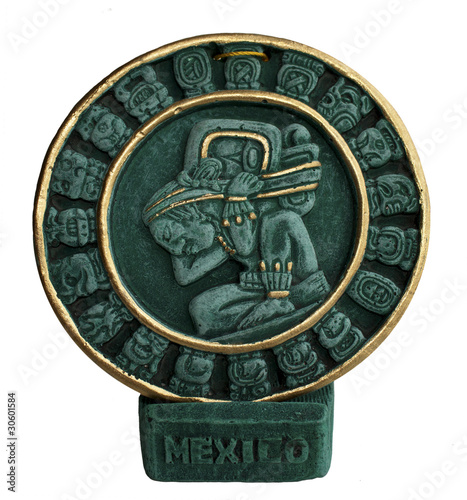 Ethnic plate from ceramics isolated. Mexico © chere