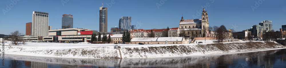 Vilnius city panorama.