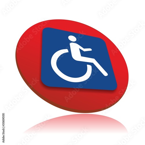 Rollstuhl button