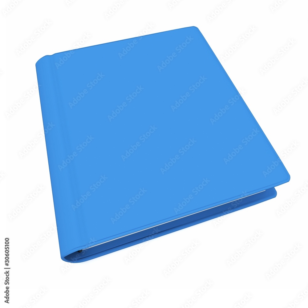 3d blue book with blank cover 3d blue book with blank cover