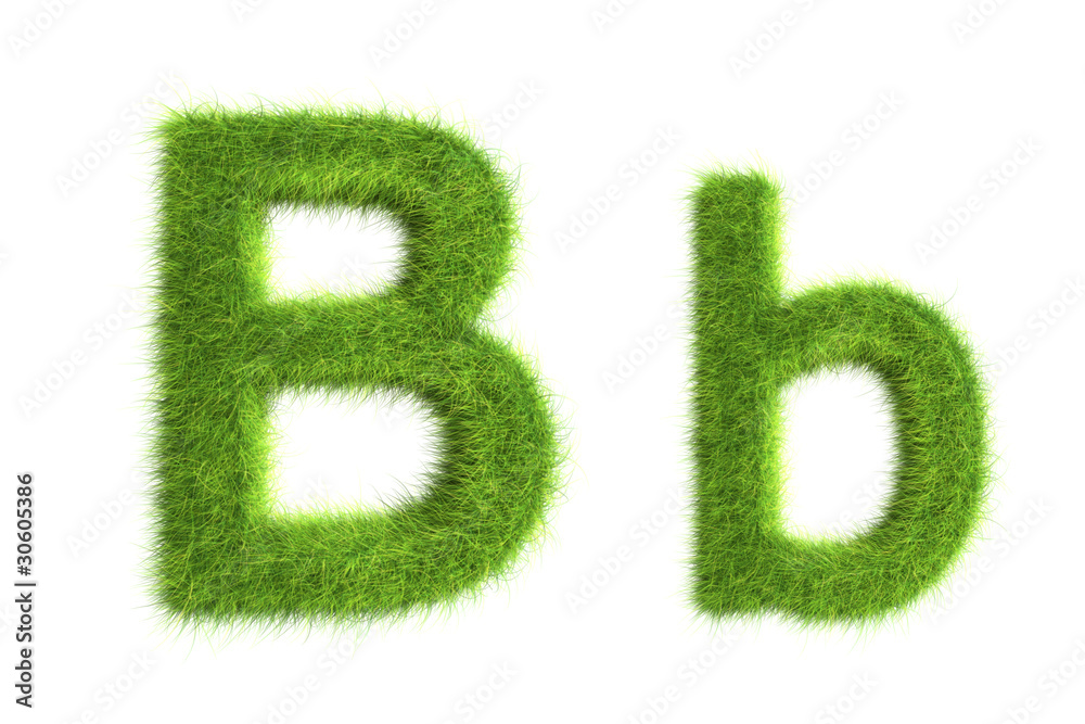 Grass letters