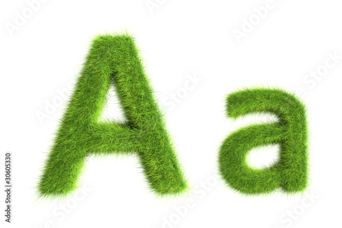 Grass letters