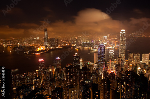 Wallpaper Mural Hong Kong Top View Torontodigital.ca