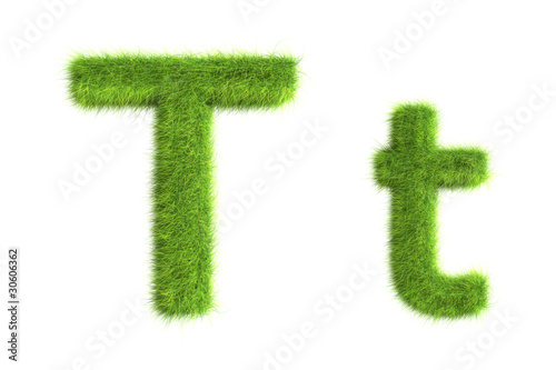 Grass letters
