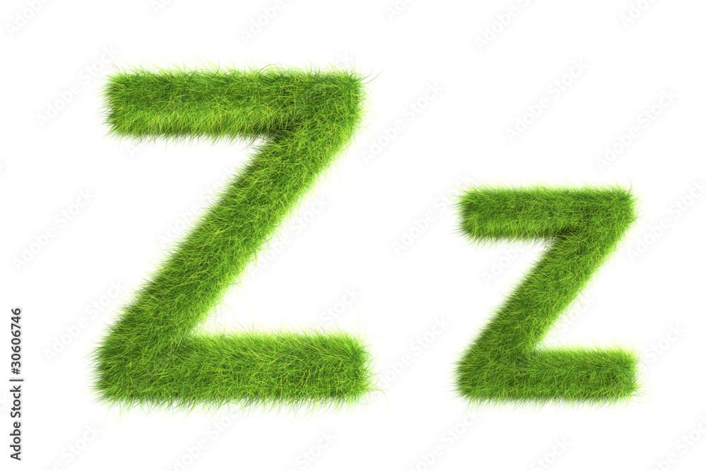 Grass letters Grass letters