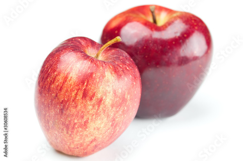 beautiful mellow juicy apple isolated on white