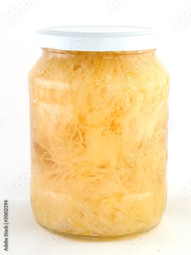 Jar with cabbage