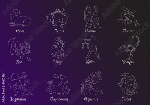 Zodiac signs - blueprint
