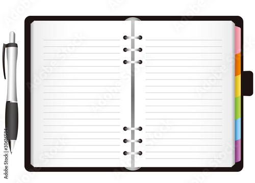 Blank book pages template