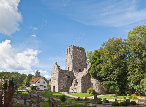 a viking church remain near uppsala