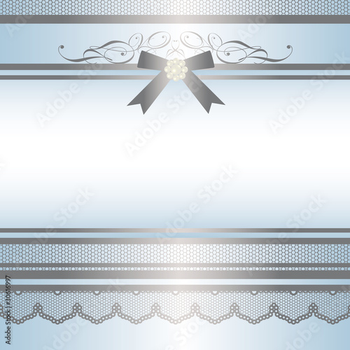 ribbon frame blue