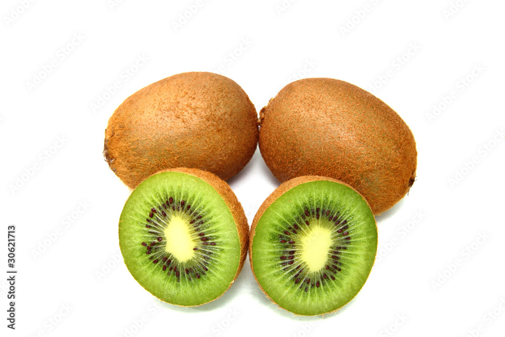 Obraz premium kiwi isolated on white background
