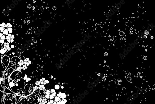 coin floral ciel