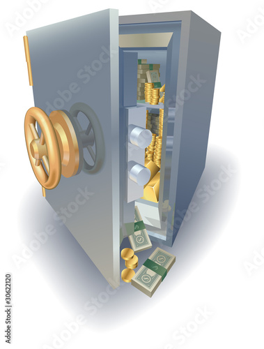 Overflowing full safe