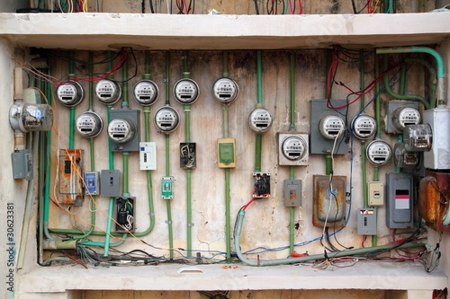 electric meter messy electrical wiring installation