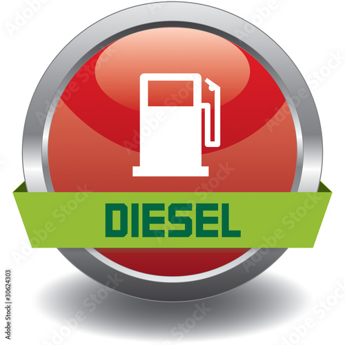 Button - Kraftstoff - Diesel - rot