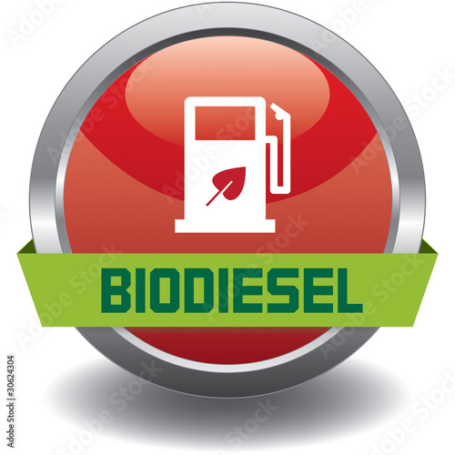 Button - Kraftstoff - Biodiesel - rot