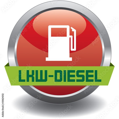 Button - Kraftstoff - LKW Diesel - rot