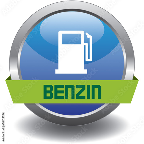 Button - Kraftstoff - Benzin - blau