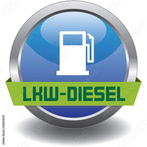 Button - Kraftstoff - LKW Diesel - blau