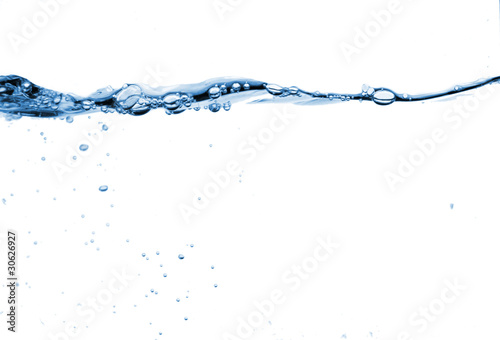 Water wave, isolated on white background