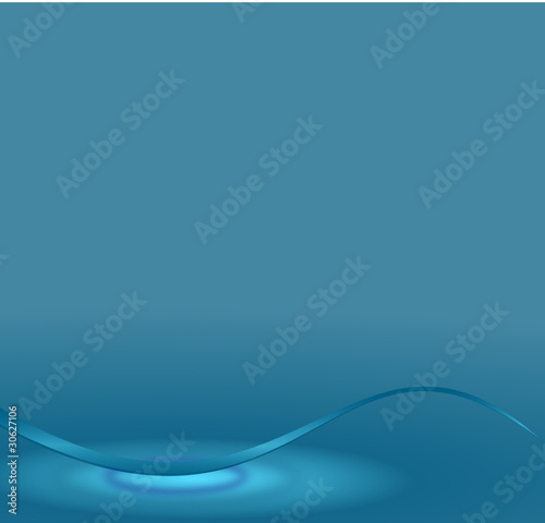 fond bleu avec ondulation sur l'eau
