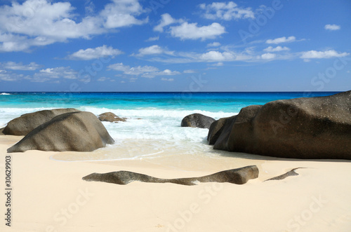 plage Source d'Argent aux Seychelles