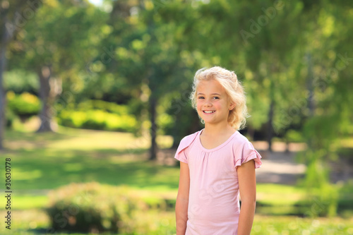 Little girl in the park