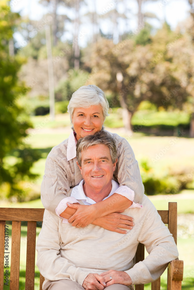 Fototapeta premium Elderly couple in the park