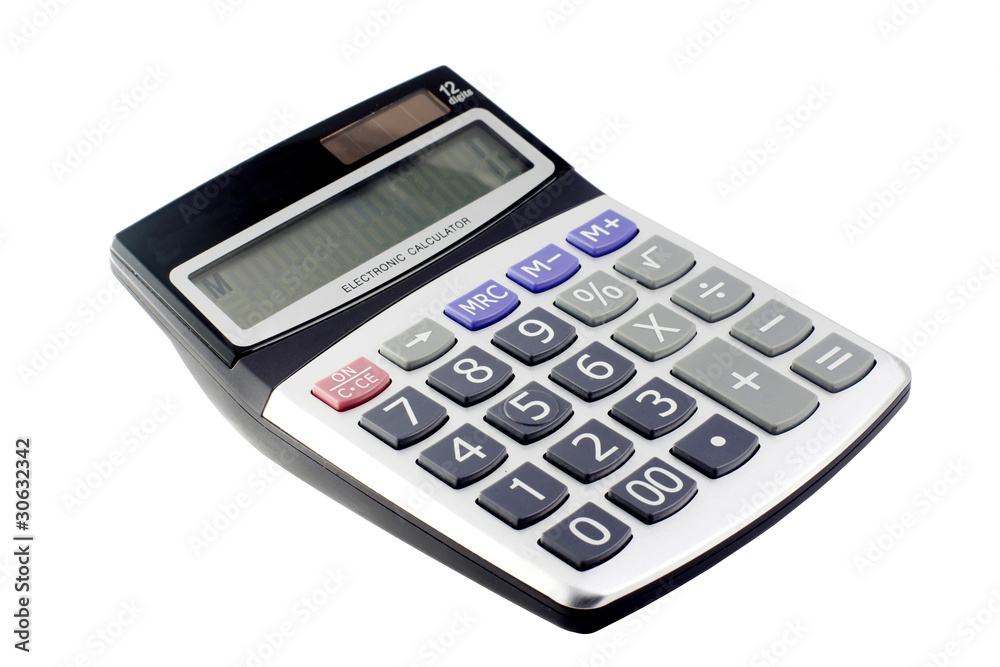 Business calculator isolated on white background Business calculator isolated on white background