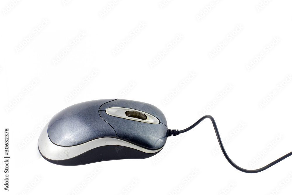 USB computer mouse on white background isolated USB computer mouse on white background isolated