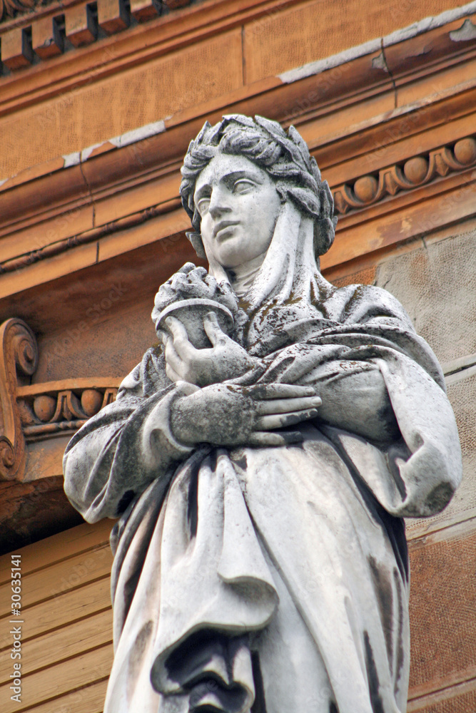 Fototapeta premium Budapest: Statue am Donauufer (Ungarn)